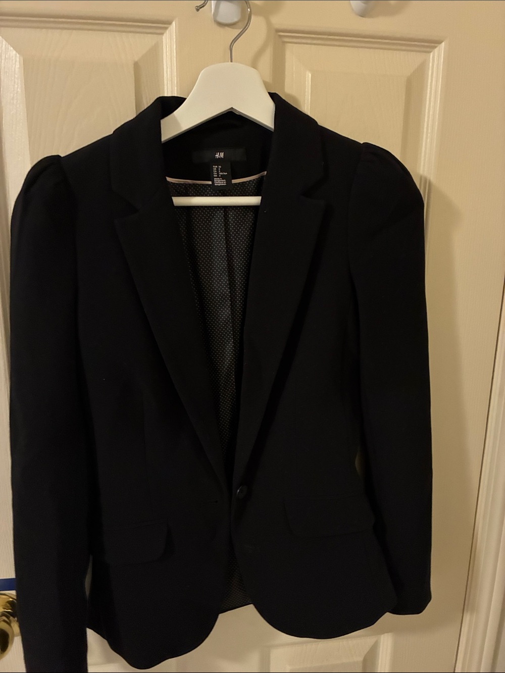 H&M Black Women's Single-Button Blazer